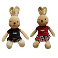 23 1/2" Cotton Plush Stuffed Rabbit Toy w/Embroidery Imprint